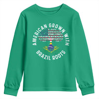 Brazilian Roots American Grown Tree Flag Youth Sweatshirt