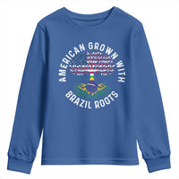 Brazilian Roots American Grown Tree Flag Youth Sweatshirt