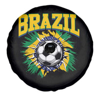 Brazil Soccer Fan Spare Tire Cover Brazilian Football Game Day Fan