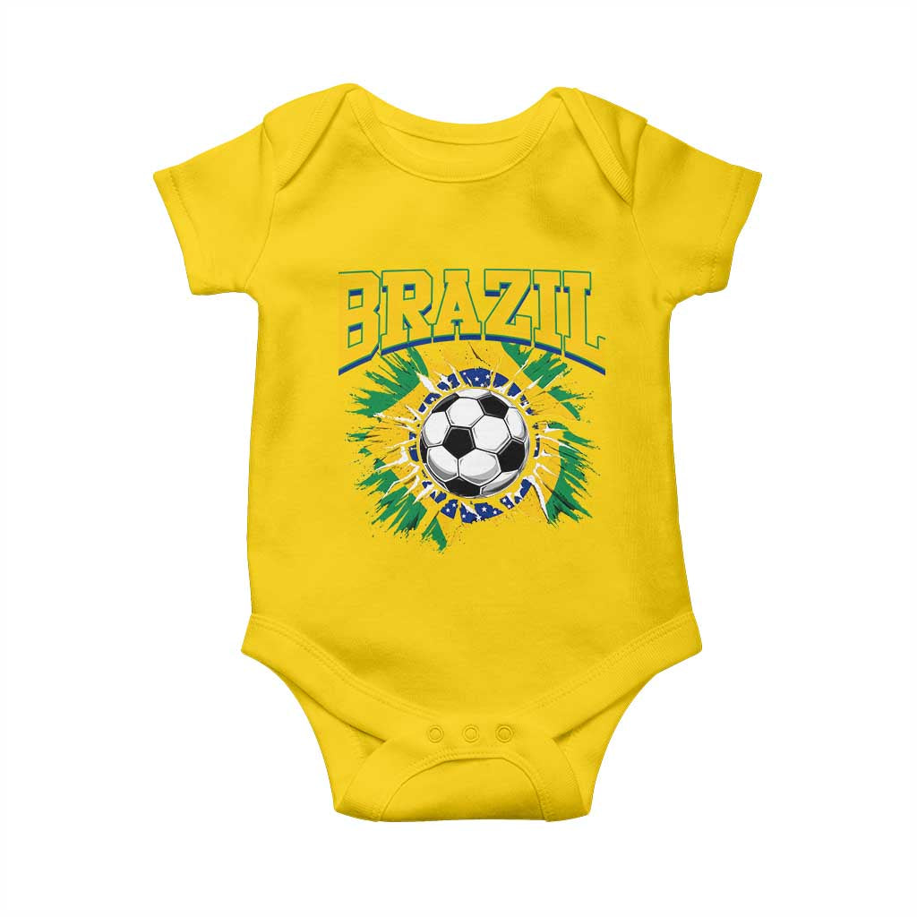 Brazil Soccer Fan Baby Onesie Brazilian Football Game Day Fan