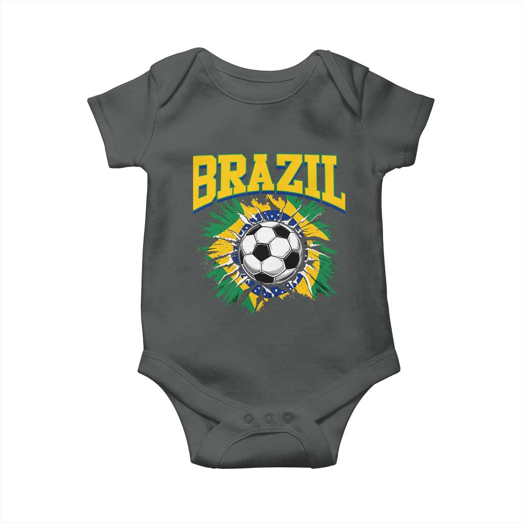 Brazil Soccer Fan Baby Onesie Brazilian Football Game Day Fan