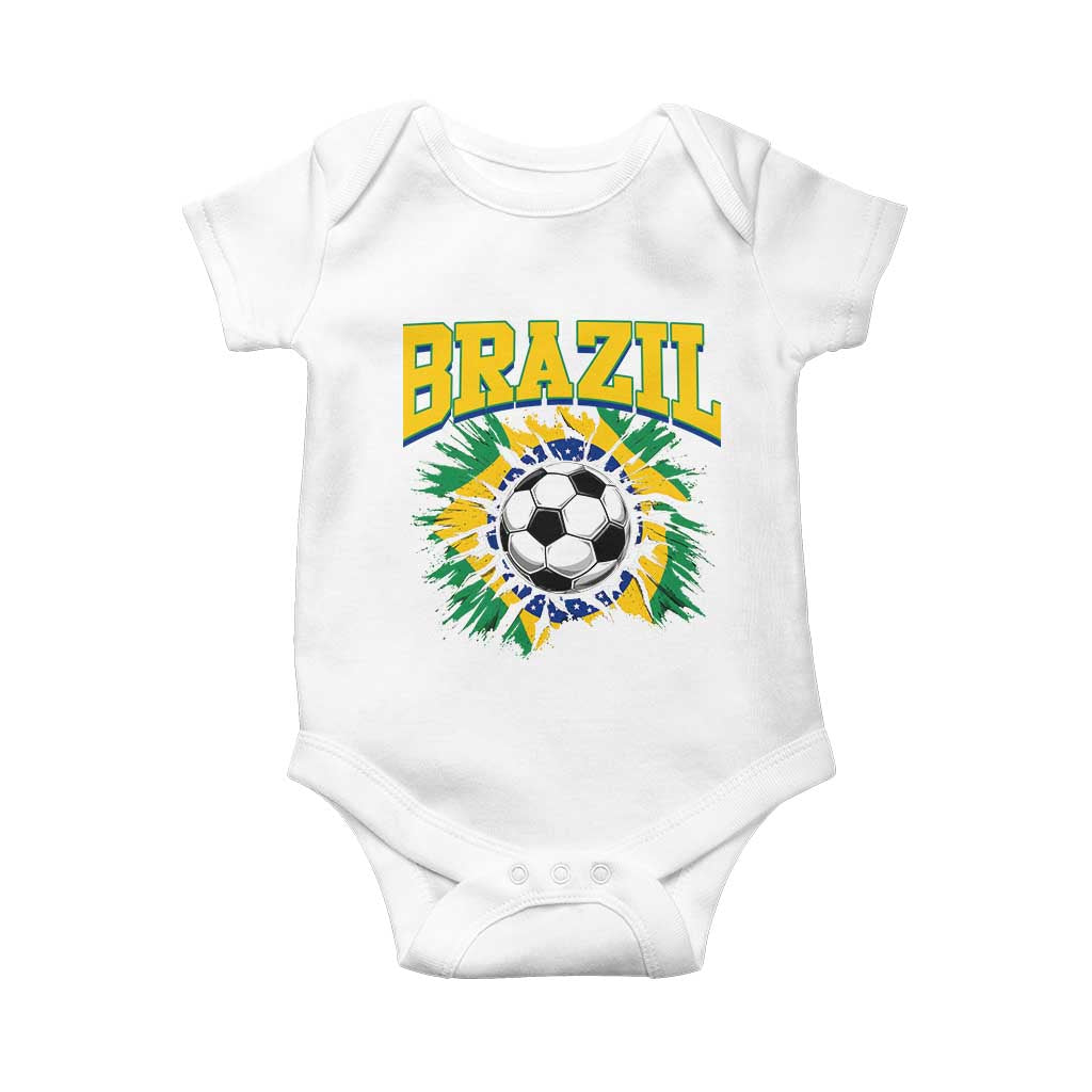 Brazil Soccer Fan Baby Onesie Brazilian Football Game Day Fan