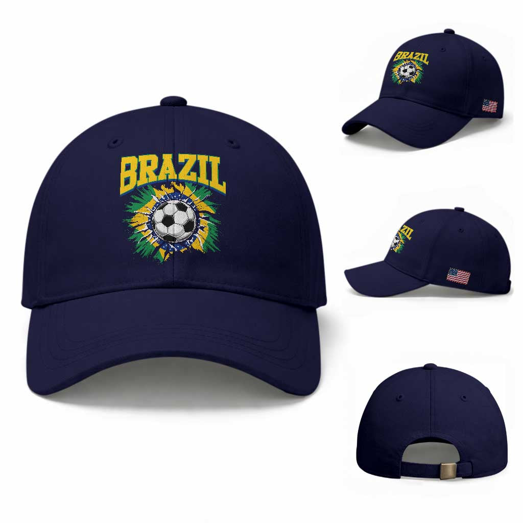 Brazil Soccer Fan Baseball Cap Brazilian Football Game Day Fan