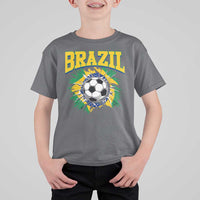 Brazil Soccer Fan T Shirt For Kid Brazilian Football Game Day Fan