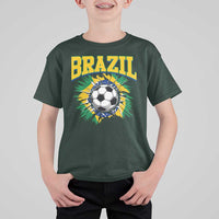 Brazil Soccer Fan T Shirt For Kid Brazilian Football Game Day Fan