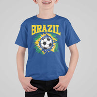 Brazil Soccer Fan T Shirt For Kid Brazilian Football Game Day Fan
