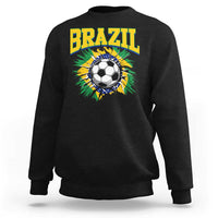 Brazil Soccer Fan Sweatshirt Brazilian Football Game Day Fan