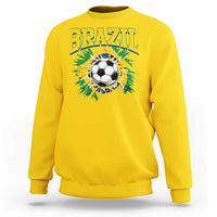 Brazil Soccer Fan Sweatshirt Brazilian Football Game Day Fan