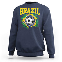 Brazil Soccer Fan Sweatshirt Brazilian Football Game Day Fan