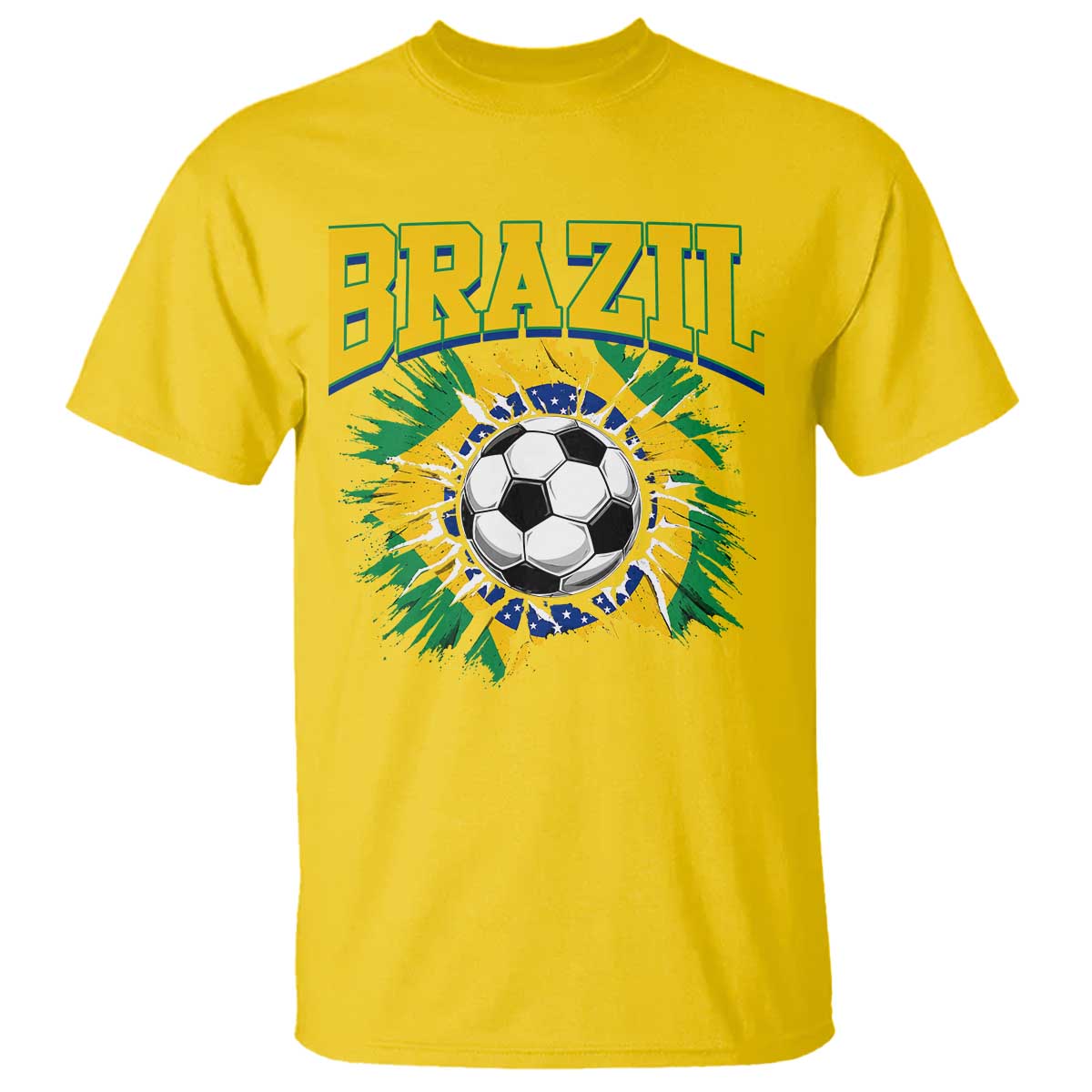 Brazil Soccer Fan T Shirt Brazilian Football Game Day Fan