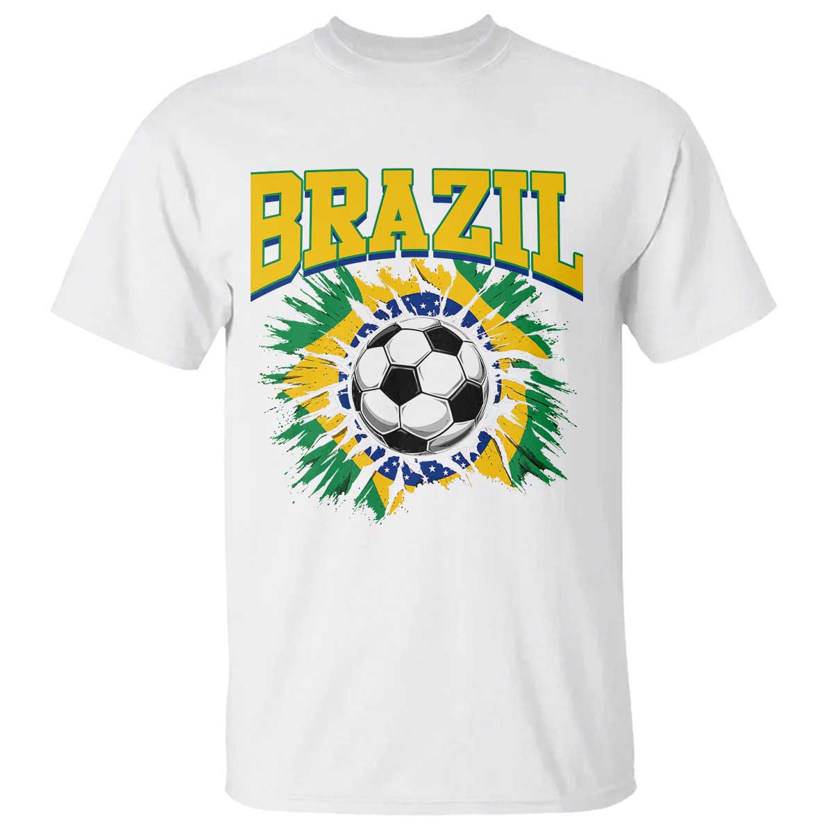 Brazil Soccer Fan T Shirt Brazilian Football Game Day Fan