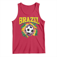 Brazil Soccer Fan Tank Top Brazilian Football Game Day Fan