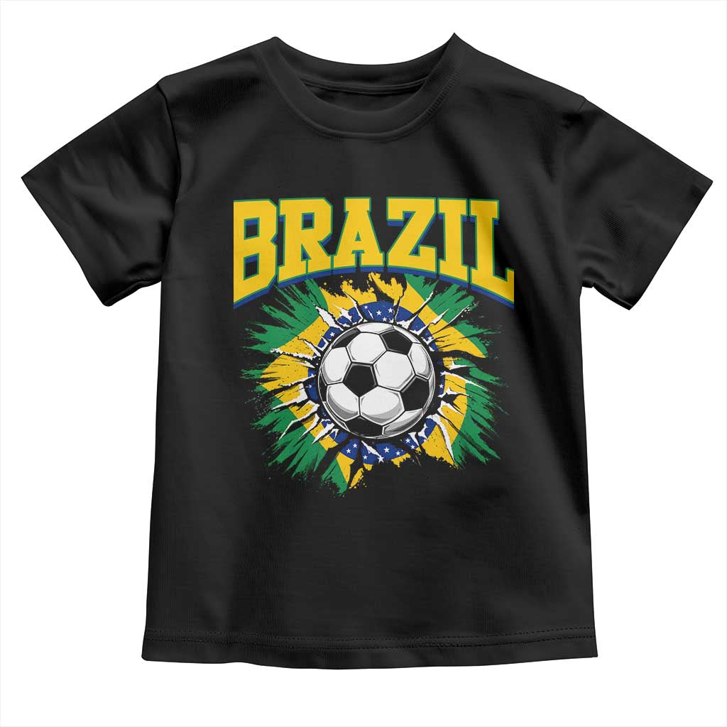Brazil Soccer Fan Toddler T Shirt Brazilian Football Game Day Fan