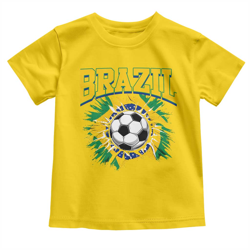 Brazil Soccer Fan Toddler T Shirt Brazilian Football Game Day Fan