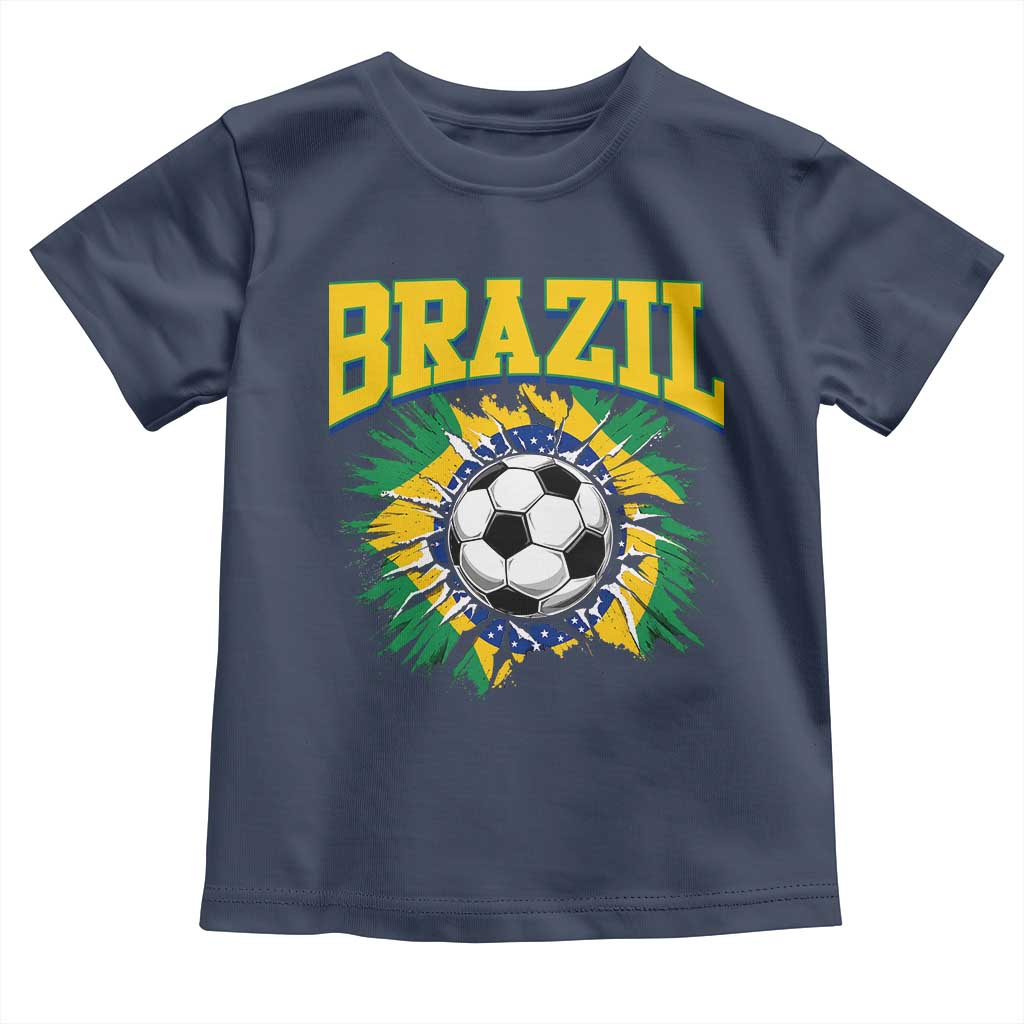 Brazil Soccer Fan Toddler T Shirt Brazilian Football Game Day Fan