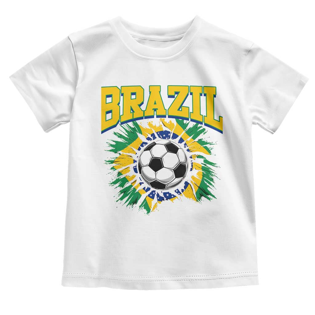 Brazil Soccer Fan Toddler T Shirt Brazilian Football Game Day Fan