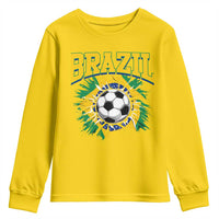 Brazil Soccer Fan Youth Sweatshirt Brazilian Football Game Day Fan