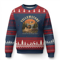 Yellowstone Do Not Pet The Fluffy Cows Ugly Christmas Sweater Funny Bison Meme Wildlife Lover Gift