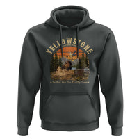Yellowstone Do Not Pet The Fluffy Cows Hoodie Funny Bison Meme Wildlife Lover Gift