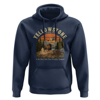 Yellowstone Do Not Pet The Fluffy Cows Hoodie Funny Bison Meme Wildlife Lover Gift