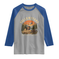 Yellowstone Do Not Pet The Fluffy Cows Raglan Shirt Funny Bison Meme Wildlife Lover Gift