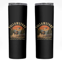 Yellowstone Do Not Pet The Fluffy Cows Skinny Tumbler Funny Bison Meme Wildlife Lover Gift