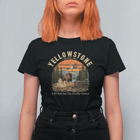 Yellowstone Do Not Pet The Fluffy Cows T Shirt For Women Funny Bison Meme Wildlife Lover Gift