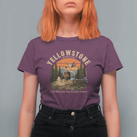 Yellowstone Do Not Pet The Fluffy Cows T Shirt For Women Funny Bison Meme Wildlife Lover Gift