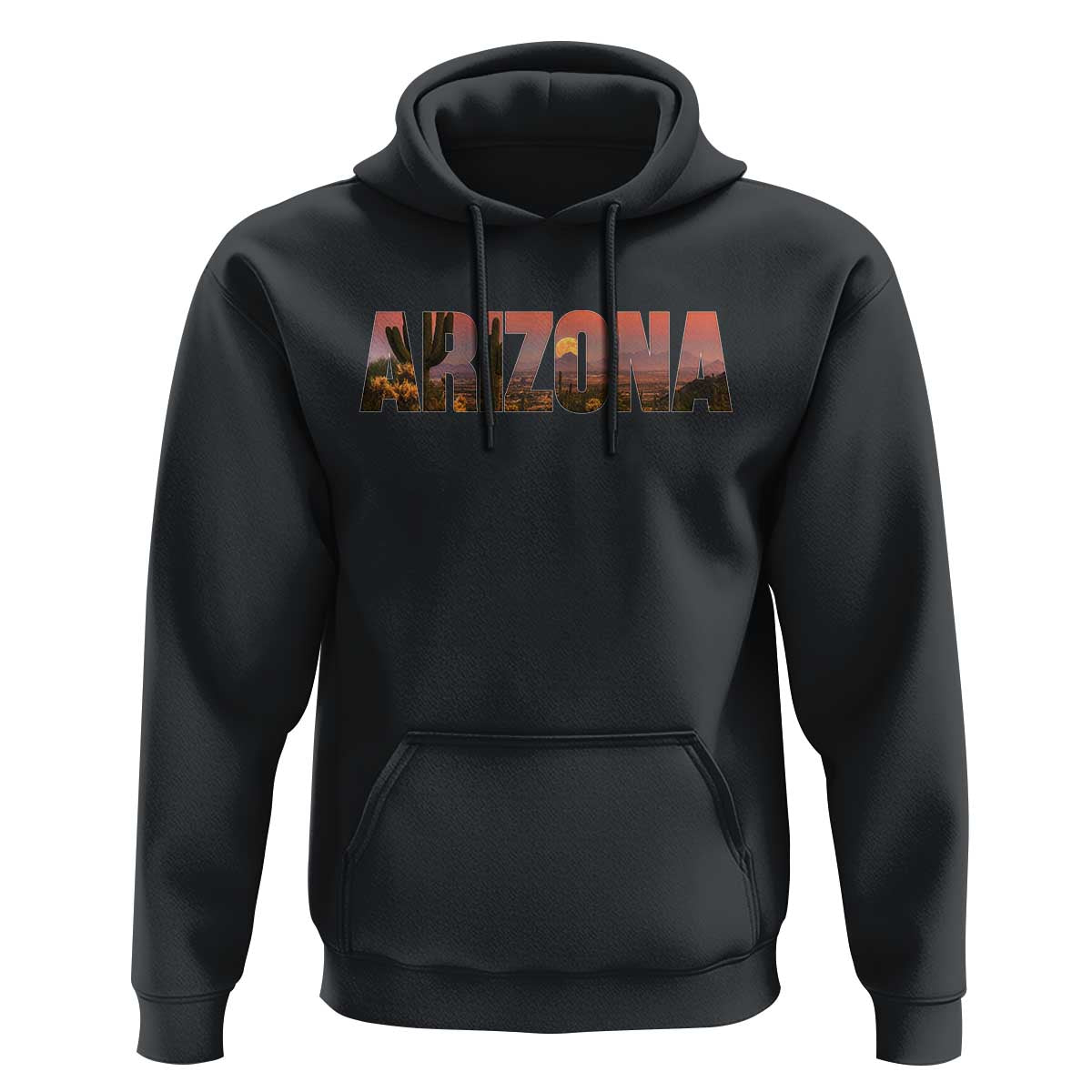 Arizona Photo Landscape Cactus Dessert Mountains Nature Hoodie