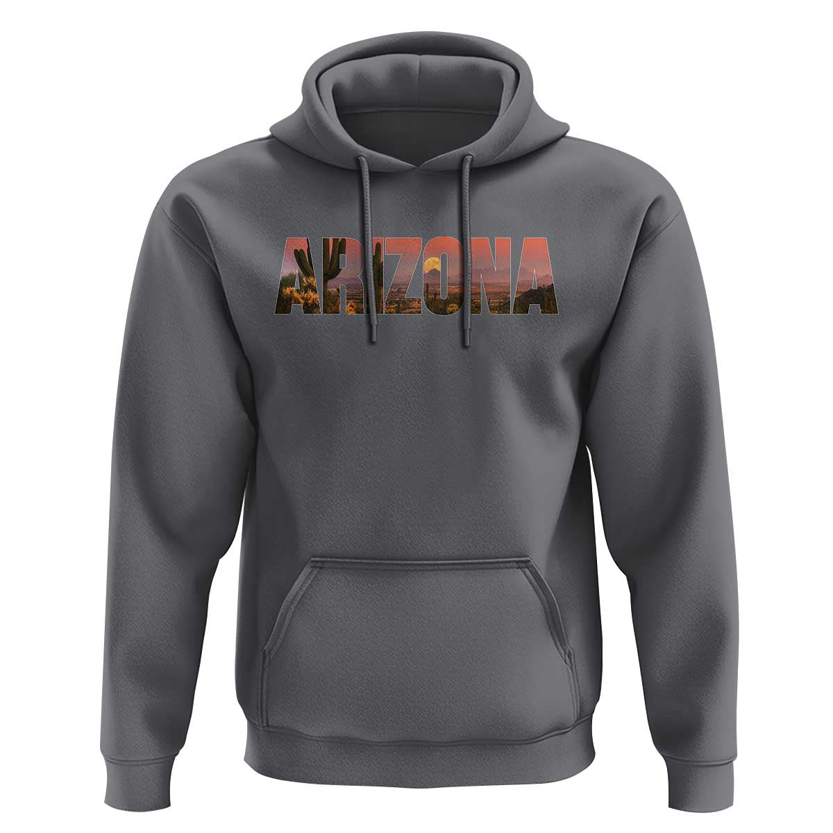 Arizona Photo Landscape Cactus Dessert Mountains Nature Hoodie
