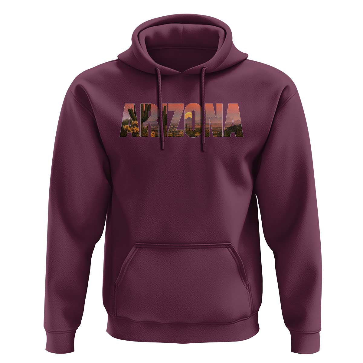 Arizona Photo Landscape Cactus Dessert Mountains Nature Hoodie