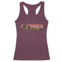 Arizona Photo Landscape Cactus Dessert Mountains Nature Racerback Tank Top