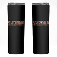 Arizona Photo Landscape Cactus Dessert Mountains Nature Skinny Tumbler