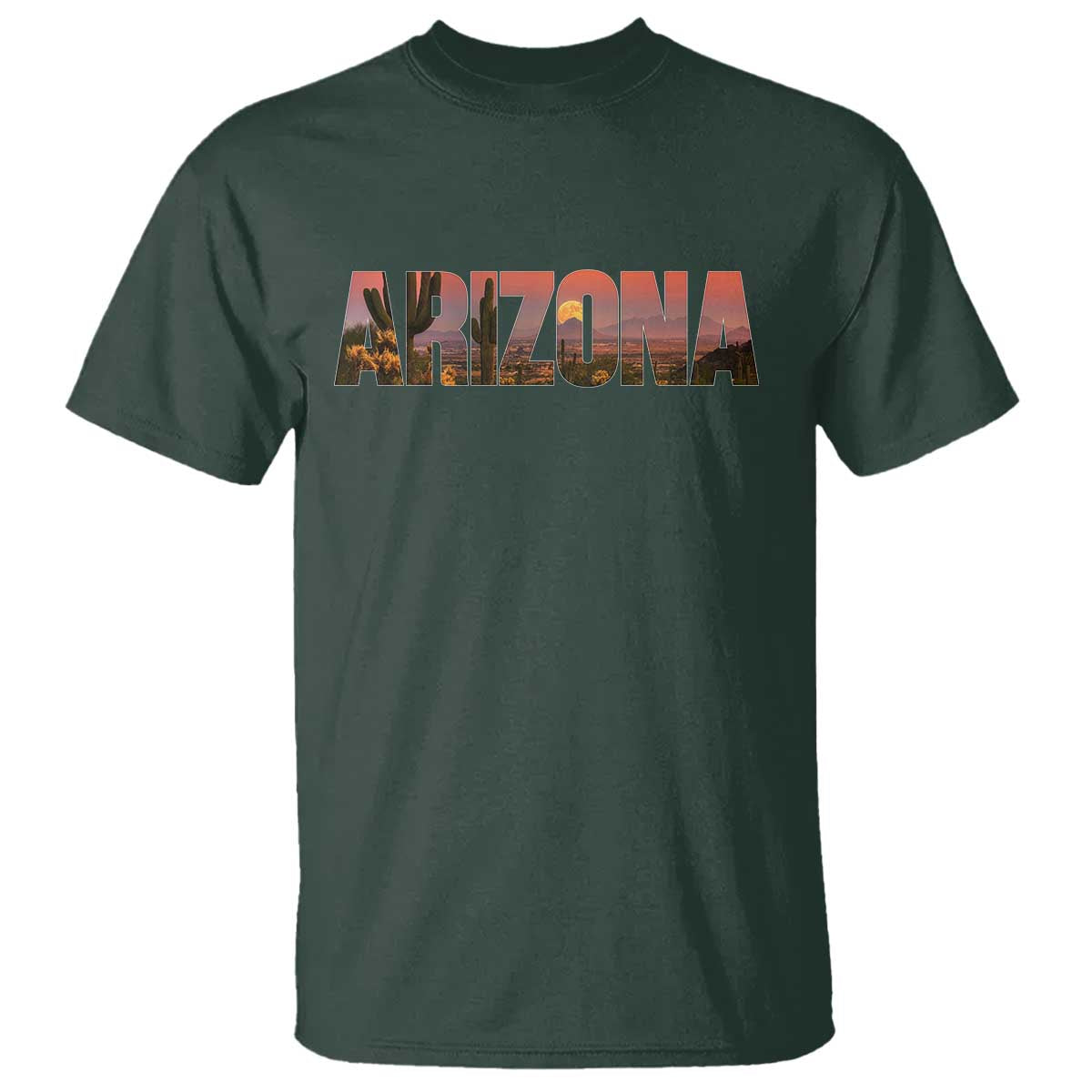 Arizona Photo Landscape Cactus Dessert Mountains Nature T Shirt
