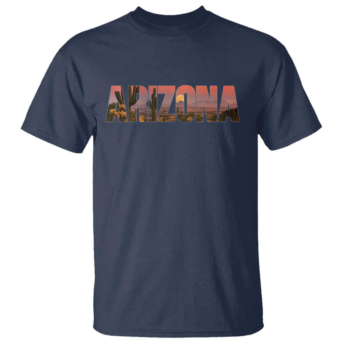 Arizona Photo Landscape Cactus Dessert Mountains Nature T Shirt