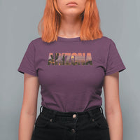 Arizona Photo Landscape Cactus Dessert Mountains Nature T Shirt For Women