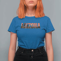 Arizona Photo Landscape Cactus Dessert Mountains Nature T Shirt For Women