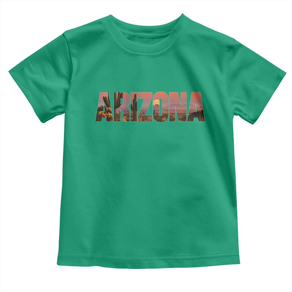 Arizona Photo Landscape Cactus Dessert Mountains Nature Toddler T Shirt