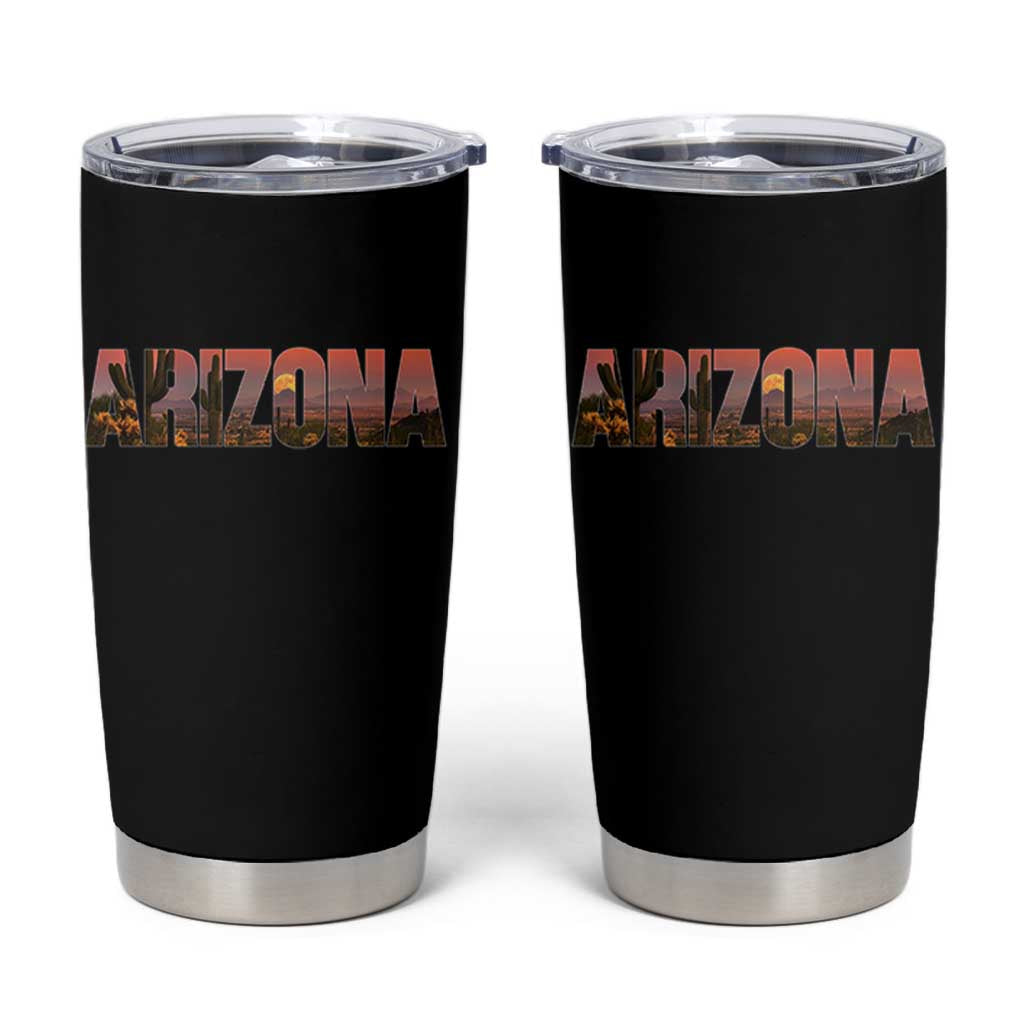 Arizona Photo Landscape Cactus Dessert Mountains Nature Tumbler Cup