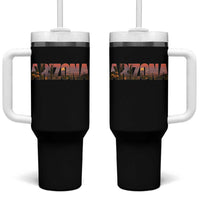 Arizona Photo Landscape Cactus Dessert Mountains Nature Tumbler With Handle