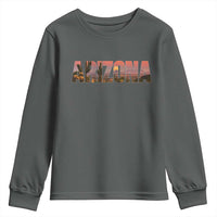 Arizona Photo Landscape Cactus Dessert Mountains Nature Youth Sweatshirt