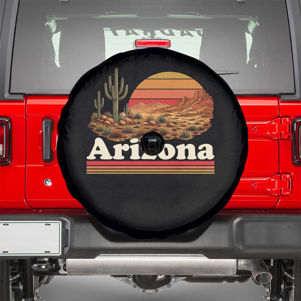 Arizona Desert Sunset Saguaro Cactus Mountains Nature Lover Spare Tire Cover