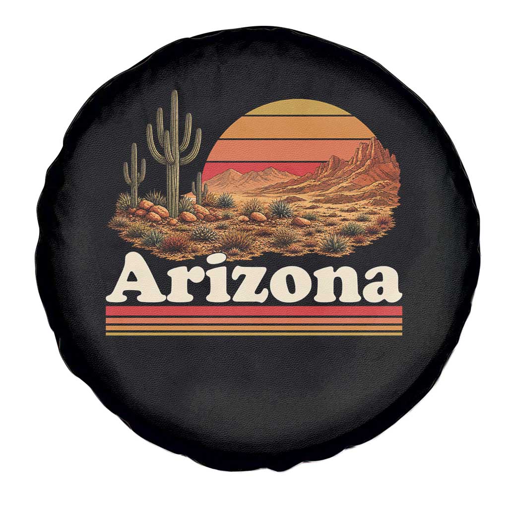 Arizona Desert Sunset Saguaro Cactus Mountains Nature Lover Spare Tire Cover