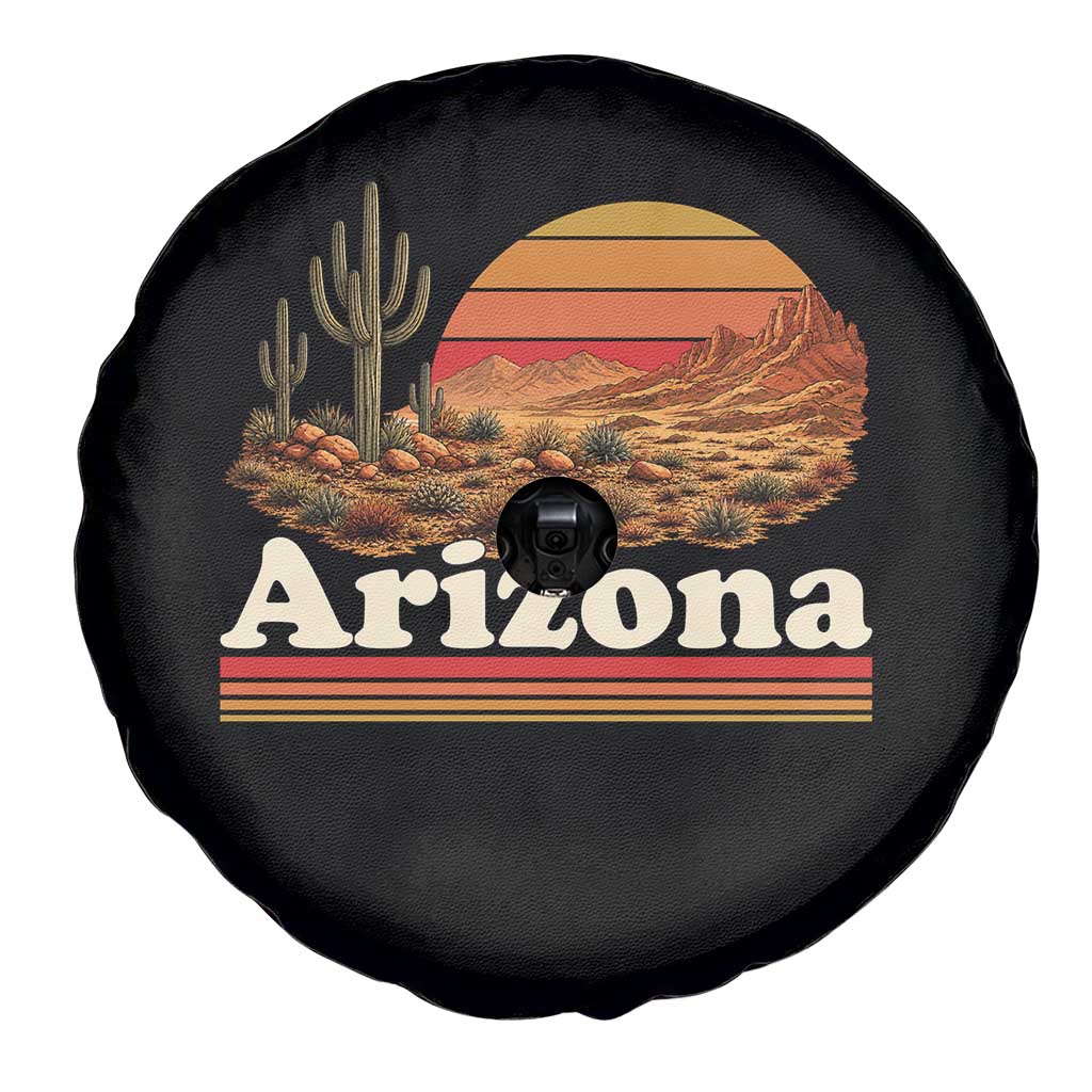 Arizona Desert Sunset Saguaro Cactus Mountains Nature Lover Spare Tire Cover