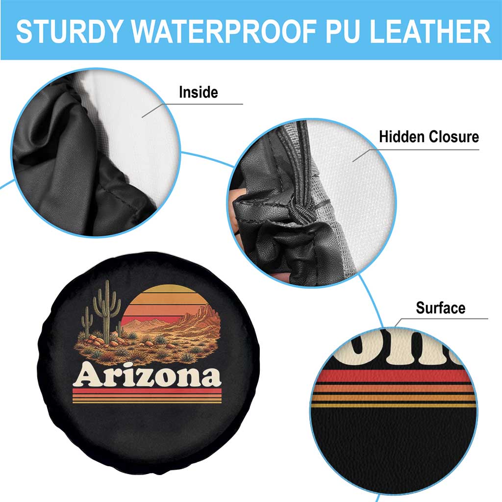 Arizona Desert Sunset Saguaro Cactus Mountains Nature Lover Spare Tire Cover