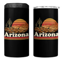 Arizona Desert Sunset Saguaro Cactus Mountains Nature Lover 4 in 1 Can Cooler Tumbler