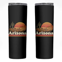 Arizona Desert Sunset Saguaro Cactus Mountains Nature Lover Skinny Tumbler