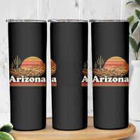 Arizona Desert Sunset Saguaro Cactus Mountains Nature Lover Skinny Tumbler