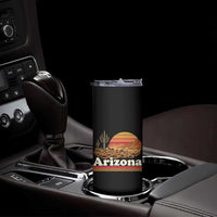 Arizona Desert Sunset Saguaro Cactus Mountains Nature Lover Skinny Tumbler
