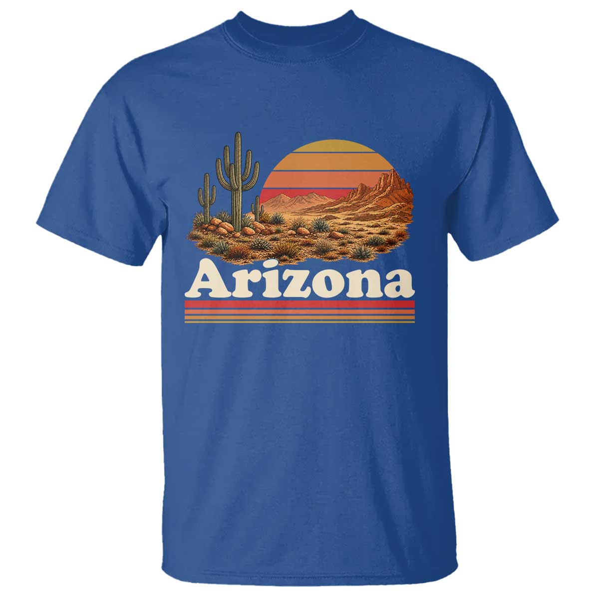 Arizona Desert Sunset Saguaro Cactus Mountains Nature Lover T Shirt